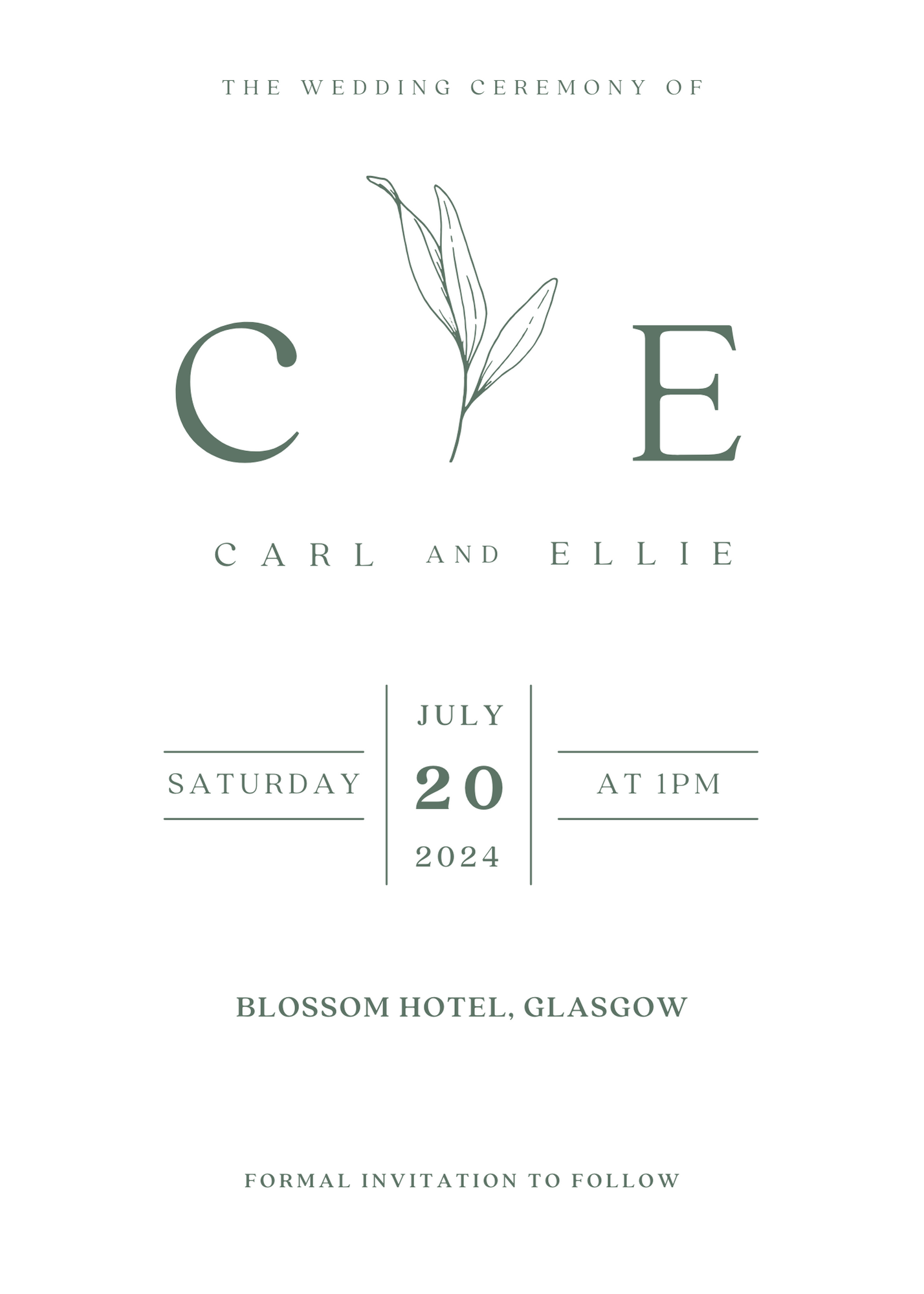 Wedding Stationery, Save the Date, E-Invite, Personalised Stationery, Wedding, E-Save the Date, electronic, Personalised