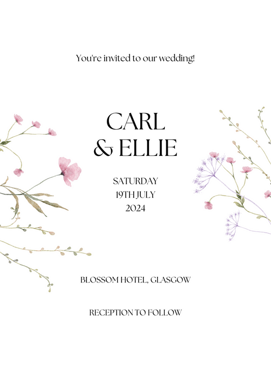 Wedding Stationery, Save the Date, E-Invite, Personalised Stationery, Wedding, E-Save the Date, electronic, Personalised