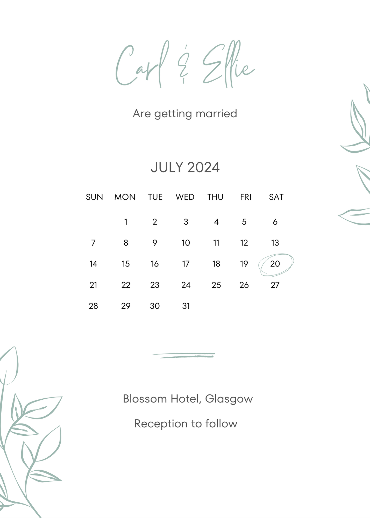 Wedding Stationery, Save the Date, E-Invite, Personalised Stationery, Wedding, E-Save the Date, electronic, Personalised