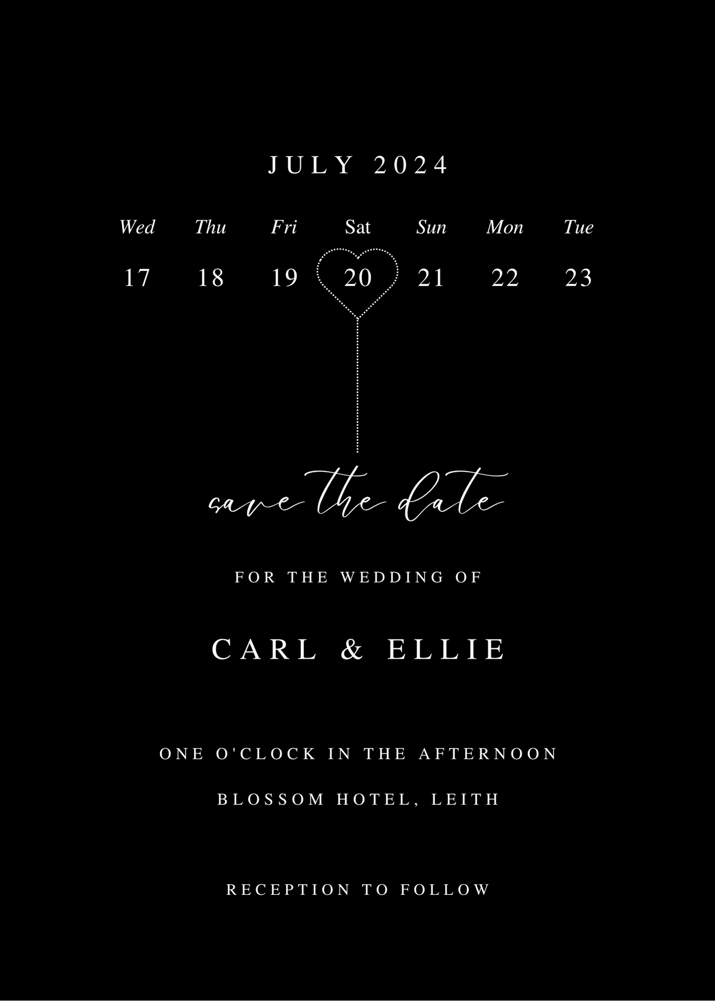 Wedding Stationery, Save the Date, E-Invite, Personalised Stationery, Wedding, E-Save the Date, electronic, Personalised