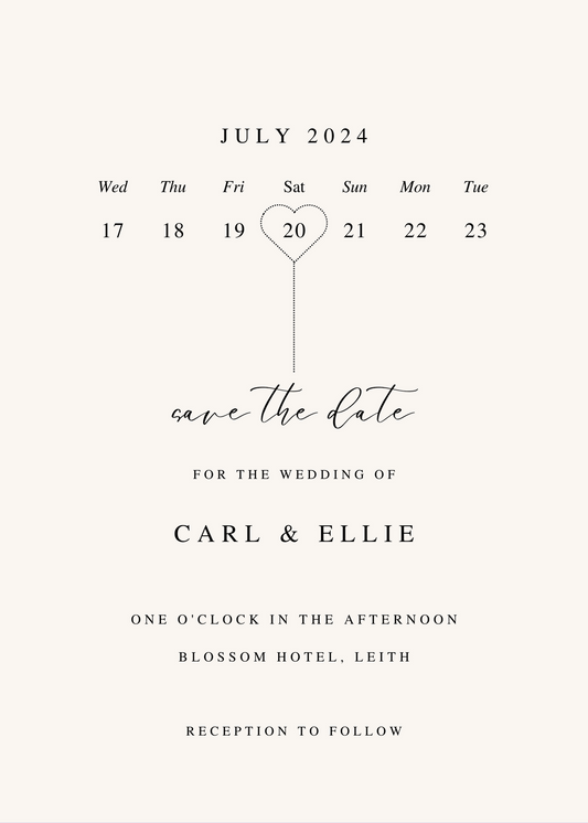 Wedding Stationery, Save the Date, E-Invite, Personalised Stationery, Wedding, E-Save the Date, electronic, Personalised