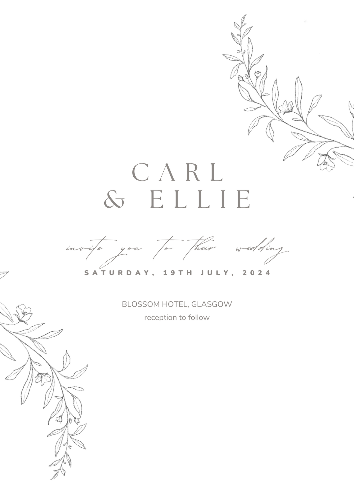 Wedding Stationery, Save the Date, E-Invite, Personalised Stationery, Wedding, E-Save the Date, electronic, Personalised