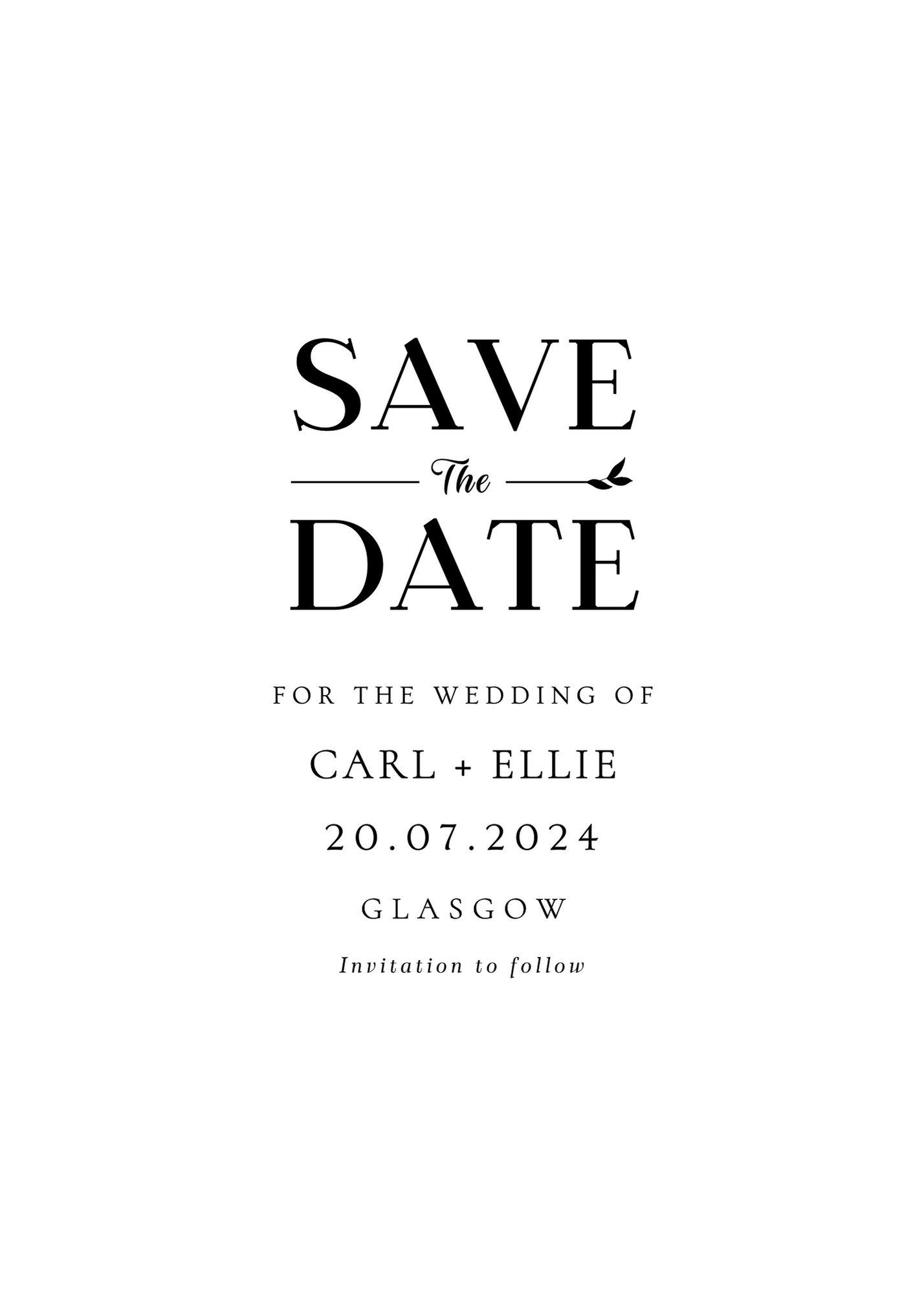 Wedding Stationery, Save the Date, E-Invite, Personalised Stationery, Wedding, E-Save the Date, electronic, Personalised