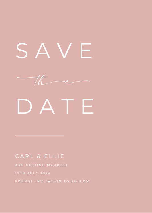 Wedding Stationery, Save the Date, E-Invite, Personalised Stationery, Wedding, E-Save the Date, electronic, Personalised