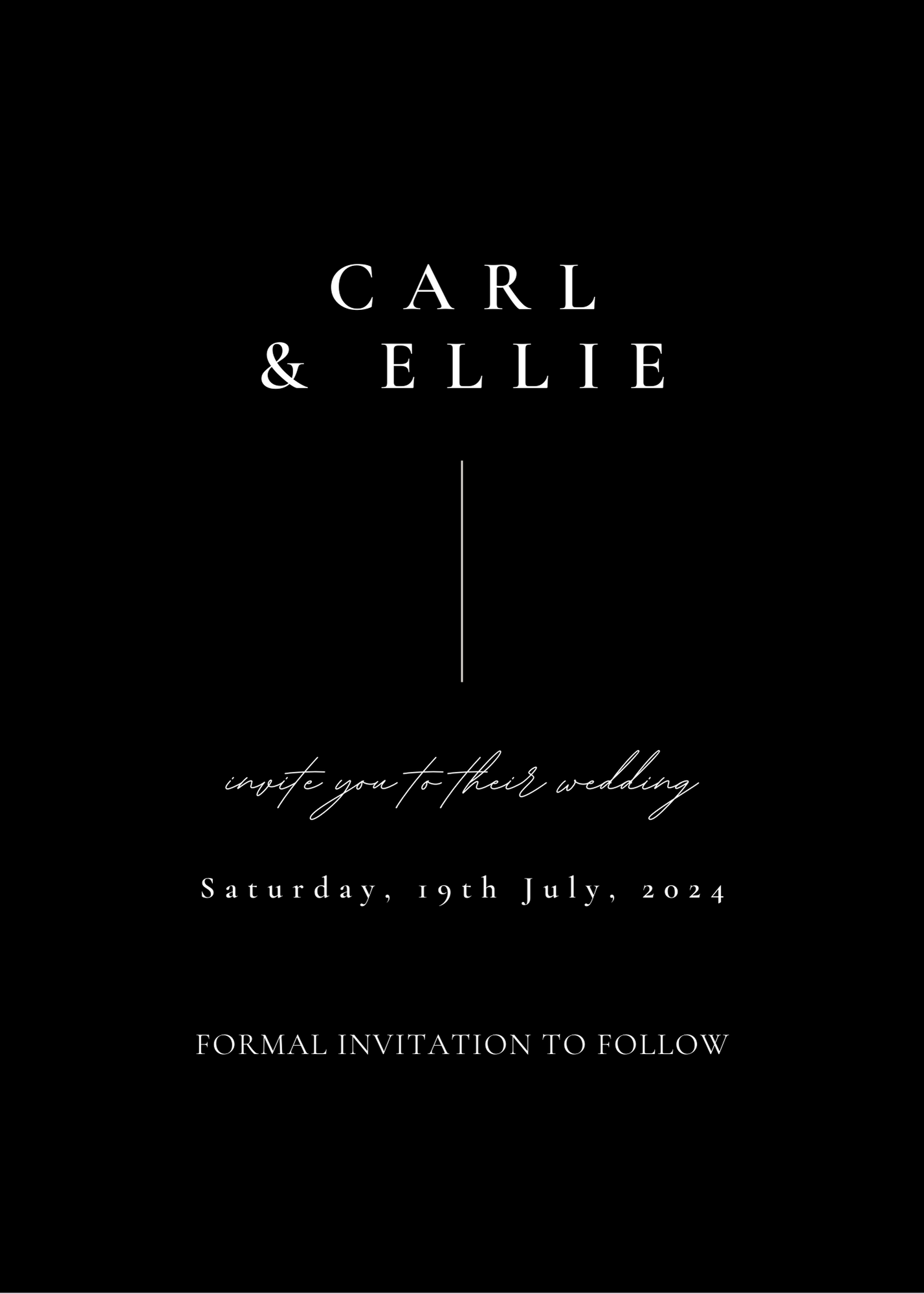 Wedding Stationery, Save the Date, E-Invite, Personalised Stationery, Wedding, E-Save the Date, electronic, Personalised